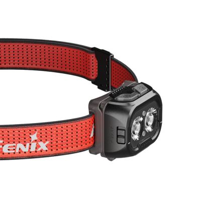 Fenix HL18RTV20BLC - Lampe frontale à intensité variable rechargeable LED/USB IP66 800 lm 160 h noir/orange