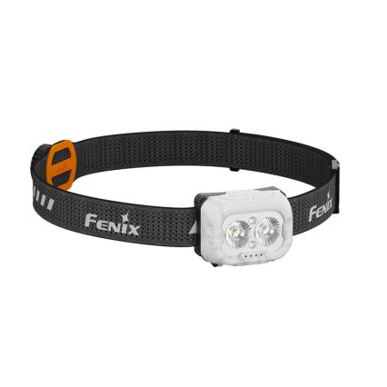 Fenix HL18RTV20WHT - Lampe frontale à intensité variable rechargeable LED/USB IP66 800 brillant 160 h blanc/noir