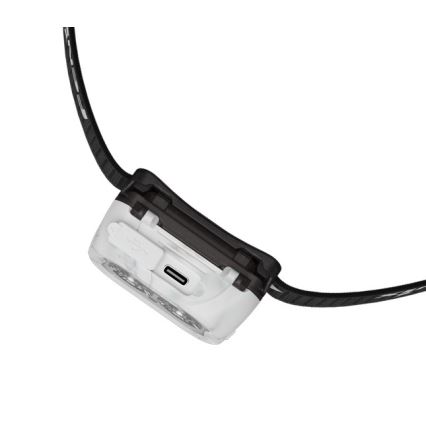 Fenix HL18RTV20WHT - Lampe frontale à intensité variable rechargeable LED/USB IP66 800 brillant 160 h blanc/noir
