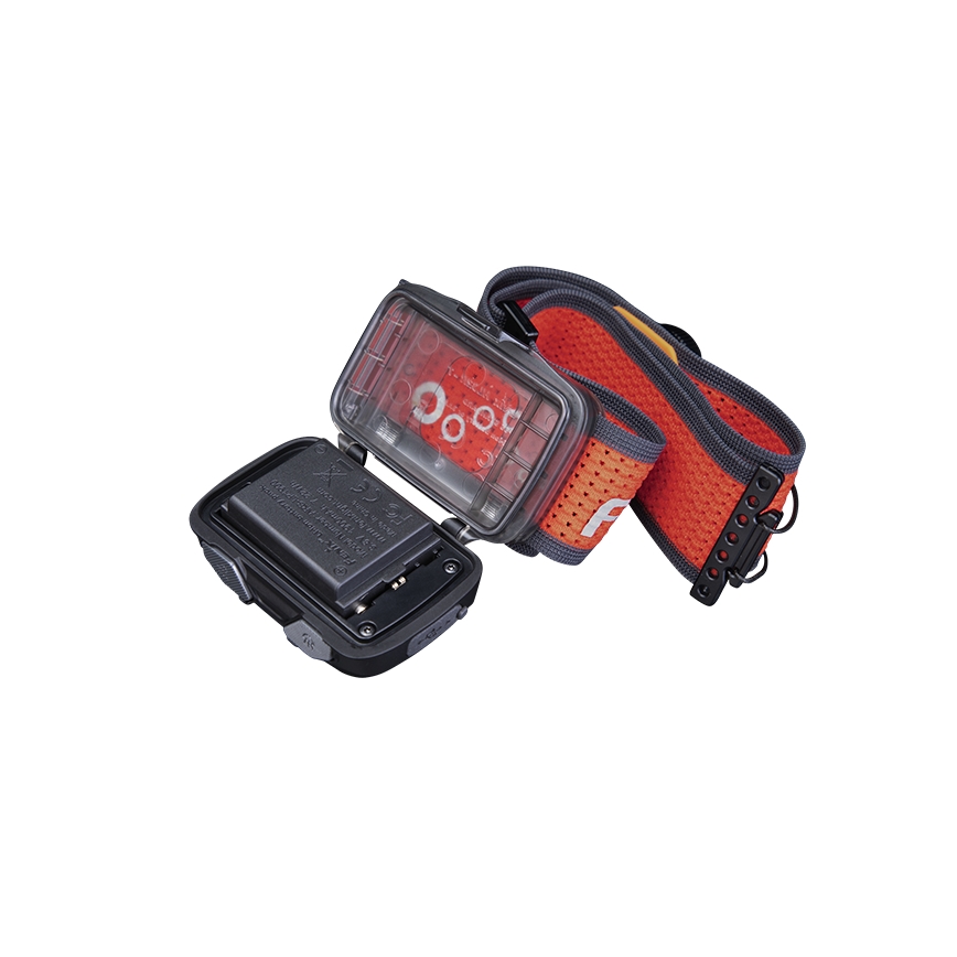 Fenix HL32RTBLCK - Lampe frontale rechargeable LED/USB/3xAAA IP66 800 brillant 300 h 1900 mAh noir/orange