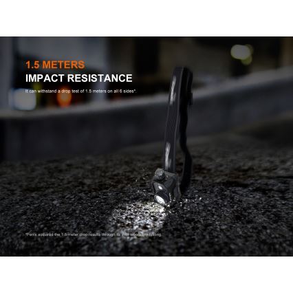 Fenix HL45R - Lampe frontale de focalisation à intensité variable rechargeable LED/USB IP66 1000 brillant 240 h noir