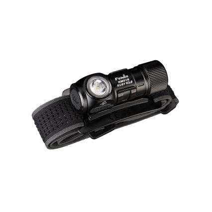 Fenix HM51RV3ABL - Lampe frontale LED rechargeable dimmable LED/USB/1xCR123A 950 mAh IP68 860 lm 125 h noire