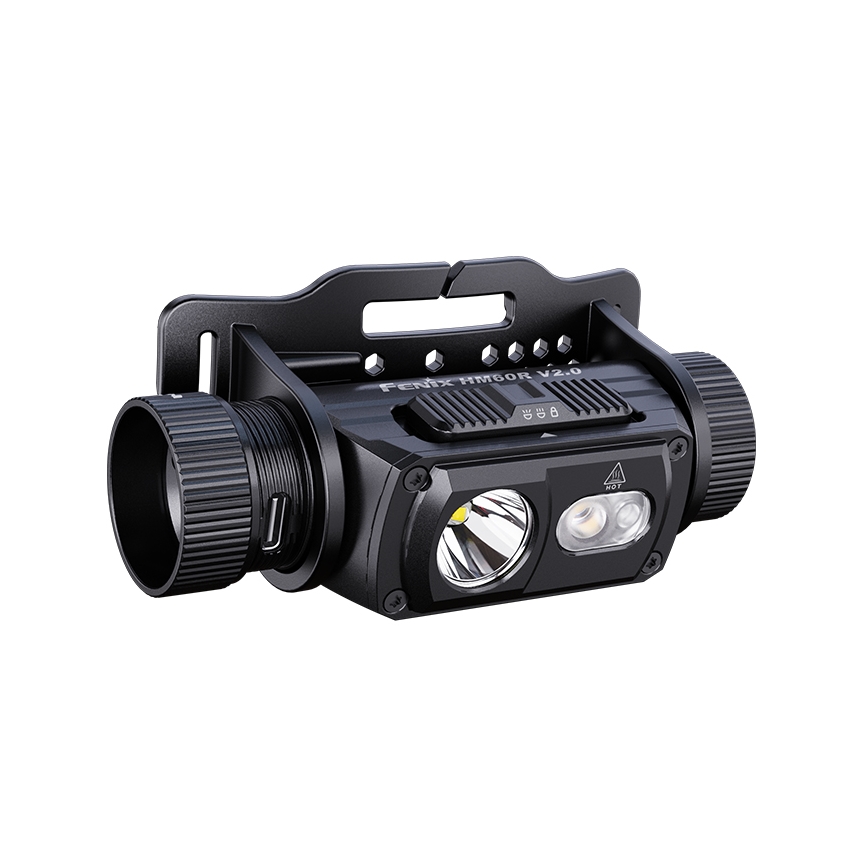 Fenix HM60RV20 - Lampe frontale LED rechargeable à intensité réglable LED/USB 4000 mAh IP68 1600 lm 292 h orange