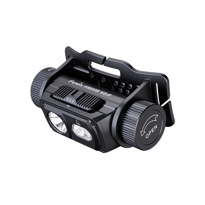 Fenix HM60RV20 - Lampe frontale LED rechargeable à intensité réglable LED/USB 4000 mAh IP68 1600 lm 292 h orange