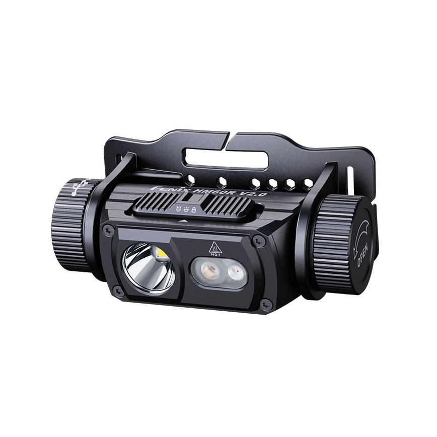 Fenix HM60RV20 - Lampe frontale LED rechargeable à intensité réglable LED/USB 4000 mAh IP68 1600 lm 292 h orange
