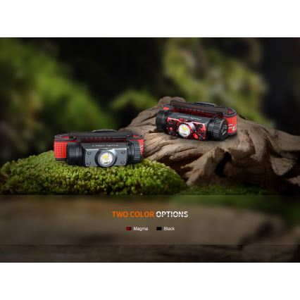 Fenix HM62TMGM - Lampe frontale à intensité variable rechargeable LED/USB IP68 1200 lm 280 h