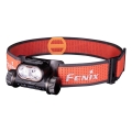 Fenix HM65RTV20BLC- Lampe frontale rechargeable à intensité variable LED/USB/2xCR123A IP68 3400 mAh noir/orange