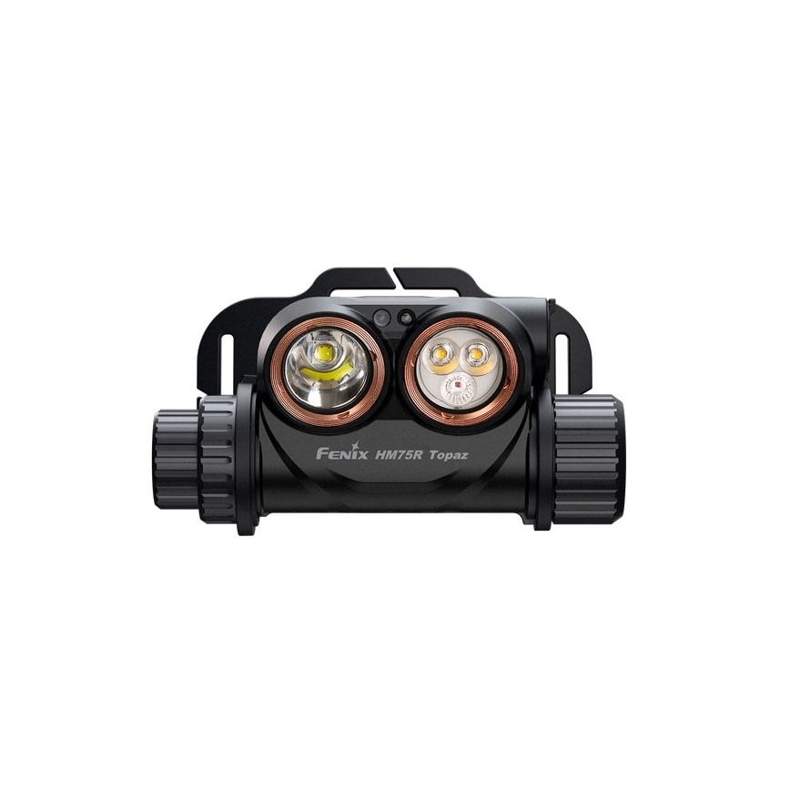Fenix HM75RTOPAZ - Lampe frontale à intensité variable rechargeable LED/USB IP68 1600 lm 210 h