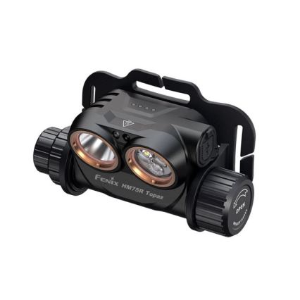 Fenix HM75RTOPAZ - Lampe frontale à intensité variable rechargeable LED/USB IP68 1600 lm 210 h