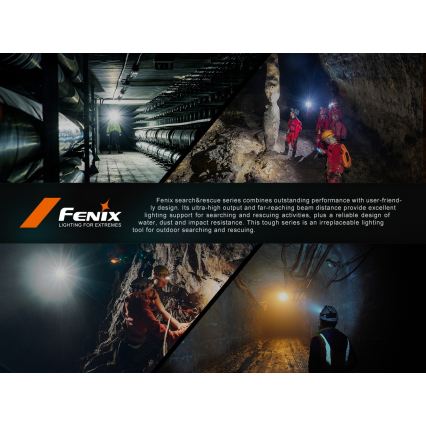 Fenix HP35R - lampe frontale LED rechargeable à intensité réglable LED/USB 5000 mAh IP66 4000 lm 500 h noire