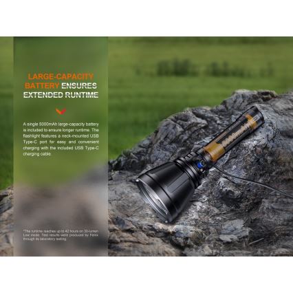 Fenix HT18R - Lampe torche à intensité variable rechargeable LED/1x21700 IP68 2800 lm 42 h 5000 mAh