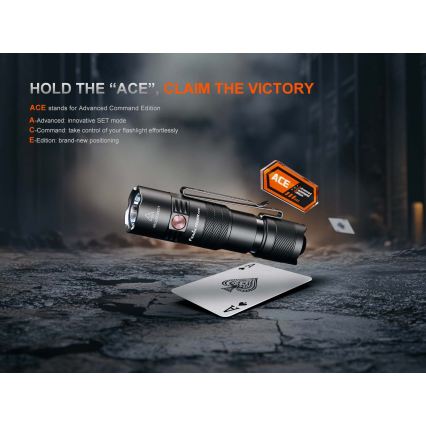 Fenix PD26RACE - LED lampe torche rechargeable dimmable LED/USB 1600 mAh IP68 1300 lm 556 h noire