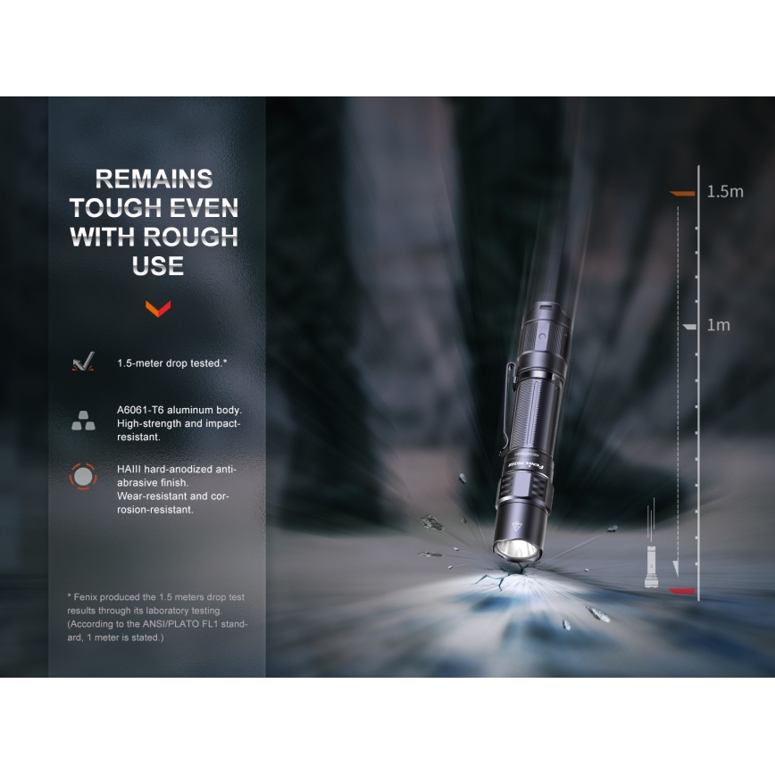 Fenix PD35R - Lampe torche rechargeable LED/USB/2xCR123A IP68 1700 lm 100 h 3400 mAh