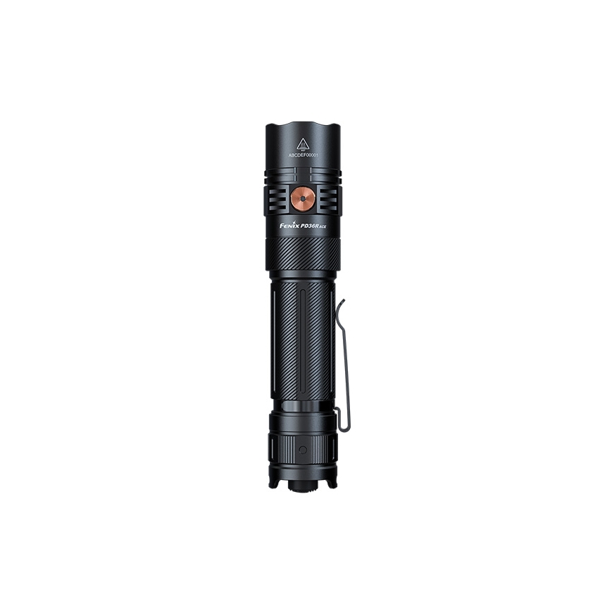 Fenix PD36RACE - Lampe torche rechargeable LED à intensité variable LED/USB 5000 mAh IP68 3000 lm 63,45 h noire