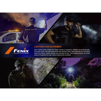 Fenix SW05RUVBLC - Lampe torche à intensité variable rechargeable LED/USB IPX6 150 lm 49 h 700 mAh noir