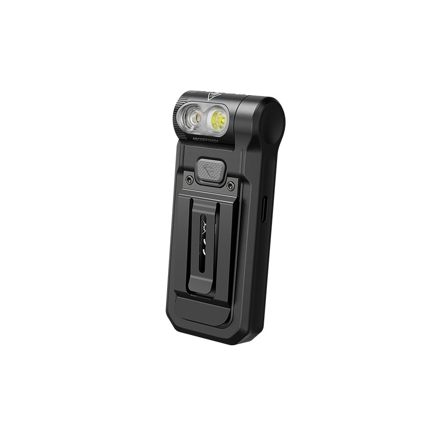 Fenix SW05RUVBLC - Lampe torche à intensité variable rechargeable LED/USB IPX6 150 lm 49 h 700 mAh noir