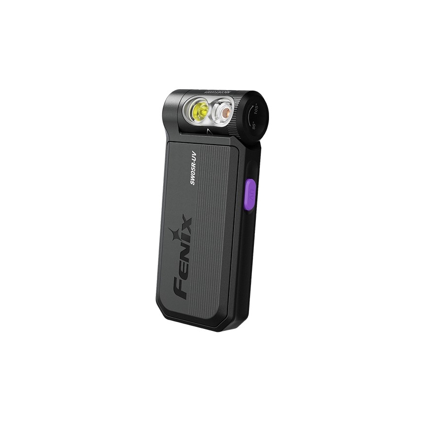 Fenix SW05RUVBLC - Lampe torche à intensité variable rechargeable LED/USB IPX6 150 lm 49 h 700 mAh noir