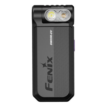 Fenix SW05RUVBLC - Lampe torche à intensité variable rechargeable LED/USB IPX6 150 lm 49 h noir