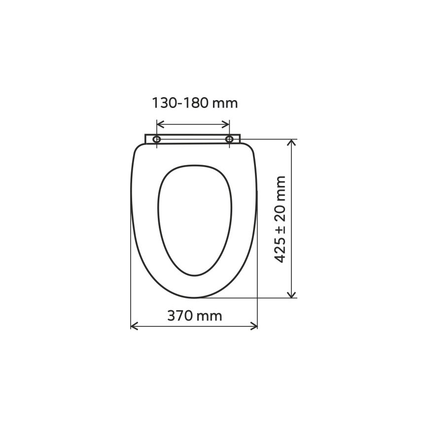 FERRO - Abattant WC en duroplast/blanc
