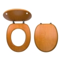 FERRO - Abattant WC en MDF, décor noyer