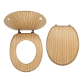 FERRO - Abattant WC MDF/décor bambou