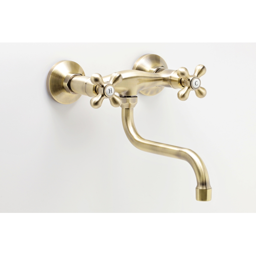 FERRO - Mitigeur évier/lavabo ANTICA bronze