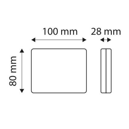 Feu de brouillard SINGLE LED/1,9W/12V IP67 rouge