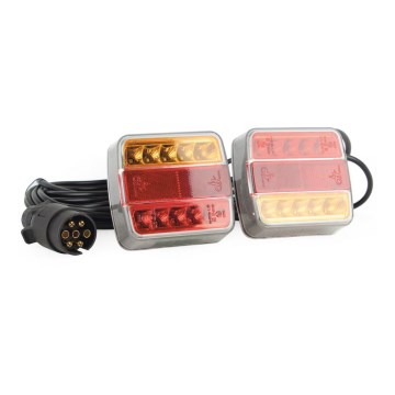 Feu de position LED MAGNET LED/2,6W/12V IP67 rouge/orange