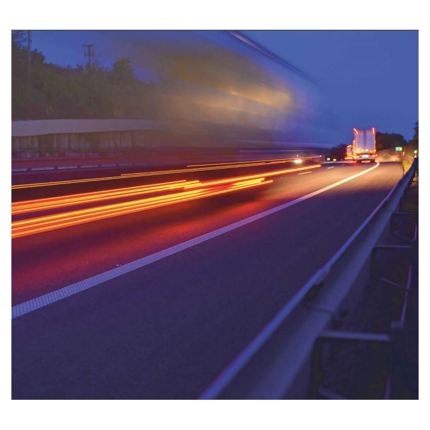 Feu de recul de voiture SINGLE LED/1W/12V IP67 argenté