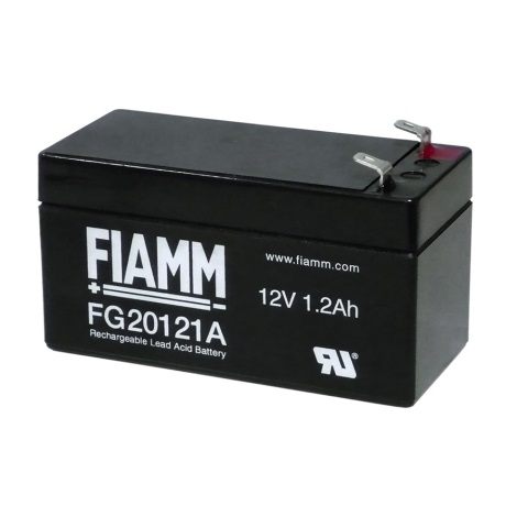 Fiamm FG20121A - Batterie au plomb 12V/1,2Ah/Connecteur 4,7mm