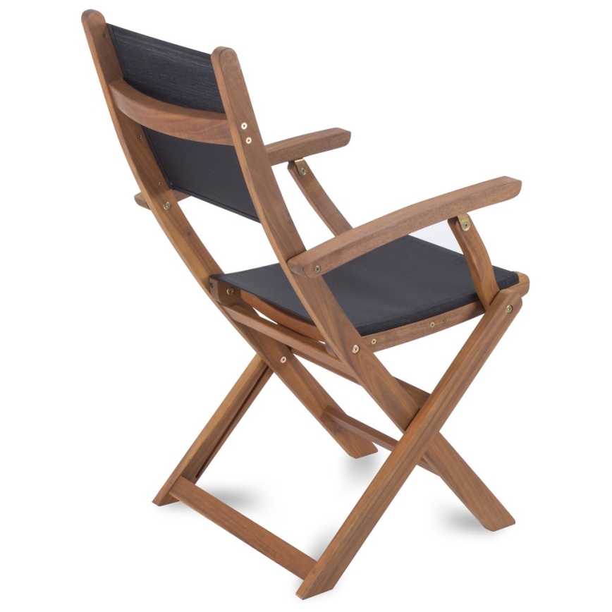 Fieldmann - Chaise de jardin pliante en acacia