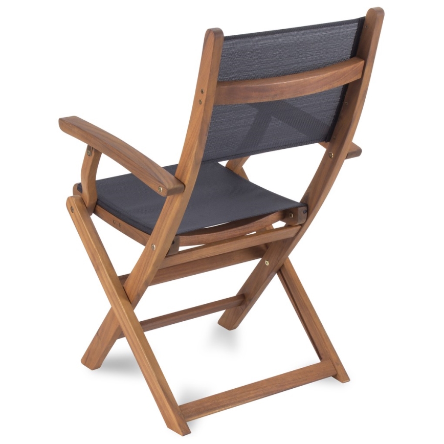 Fieldmann - Chaise de jardin pliante en acacia