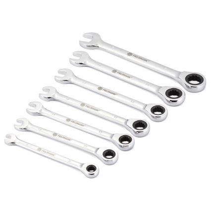 Fieldmann - Ensemble de clés à molette avec cliquet 7 pcs