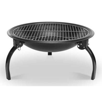 Fieldmann - Feu de camp portable avec grill