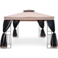 Fieldmann - Gazébo de jardin 3x3 m beige/noir