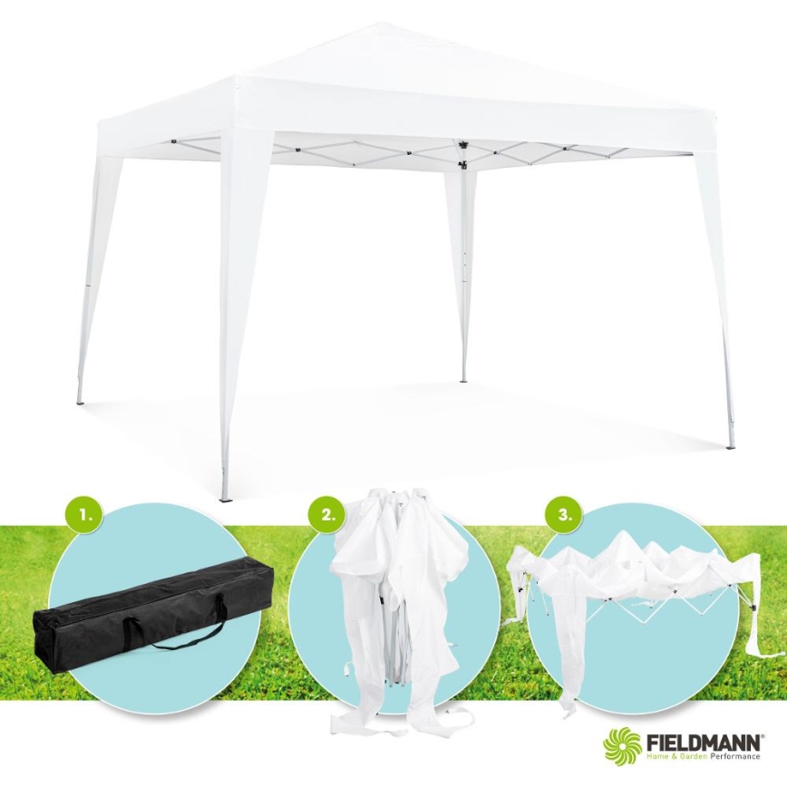 Fieldmann - Gazébo de jardin 3x3 m blanc