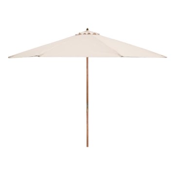 Fieldmann - Parasol d. 3 m crème/acacia