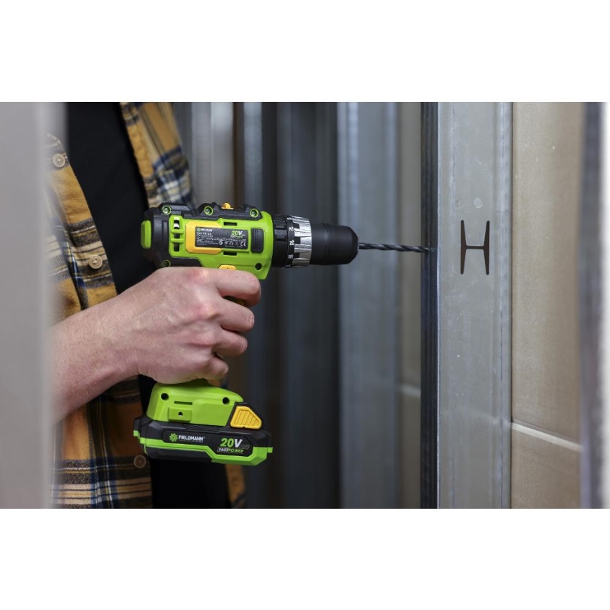 Fieldmann - Perceuse à percussion sans fil 20V