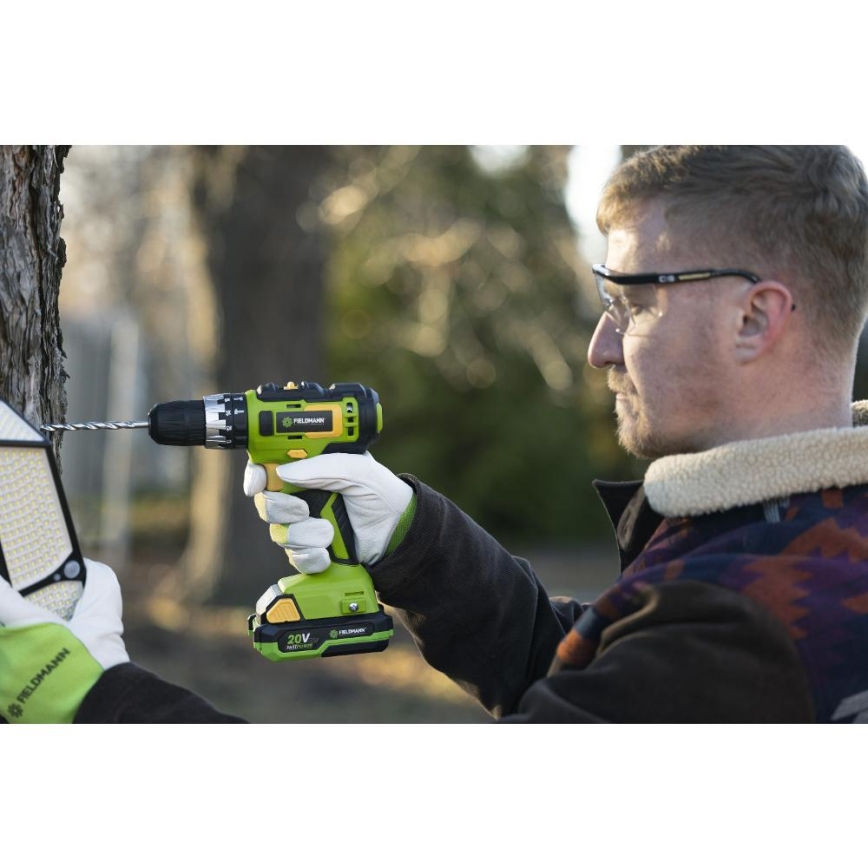Fieldmann - Perceuse à percussion sans fil 20V
