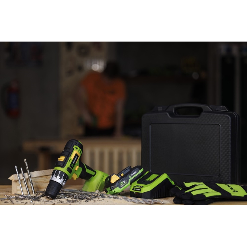 Fieldmann - Perceuse sans fil 2000 mAh 20V + station de charge rapide