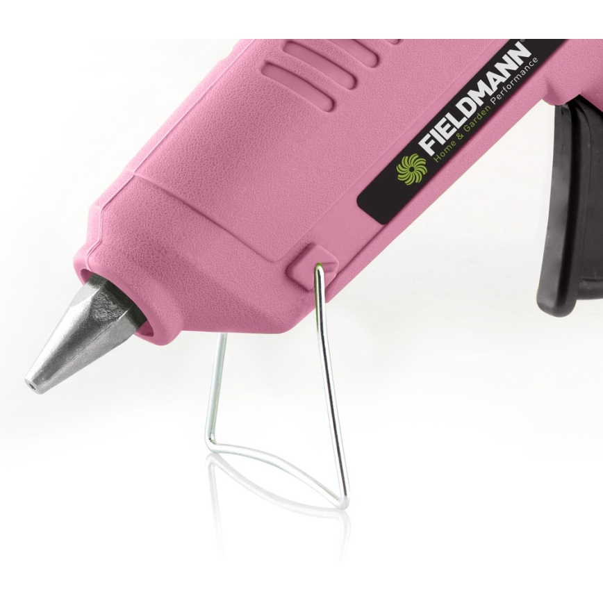 Fieldmann - Pistolet à colle chaude 100W/230V rose