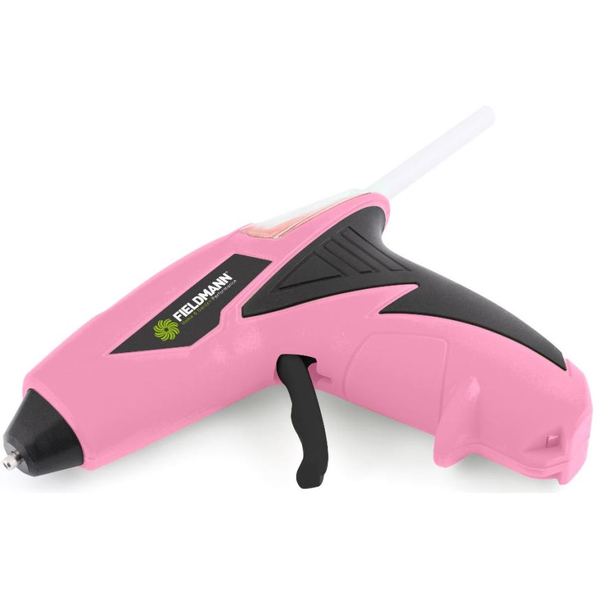 Fieldmann - Pistolet à colle chaude sans fil 4V 1500 mAh rose