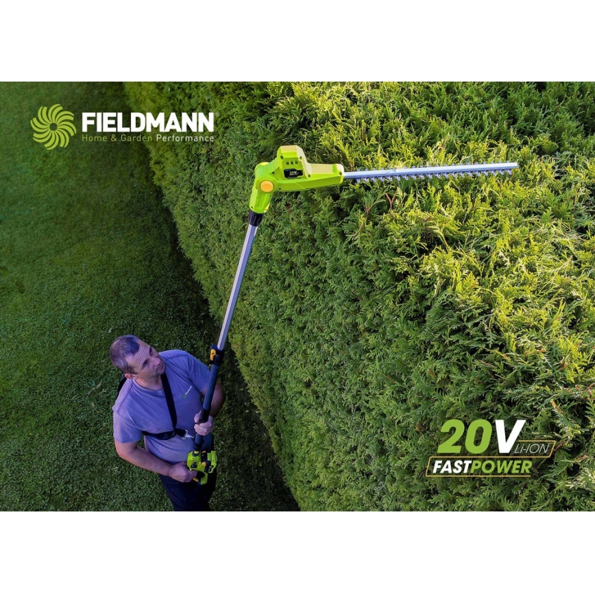 Fieldmann - Taille-haie télescopique sans fil 20V
