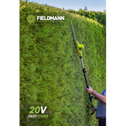 Fieldmann - Taille-haie télescopique sans fil 20V