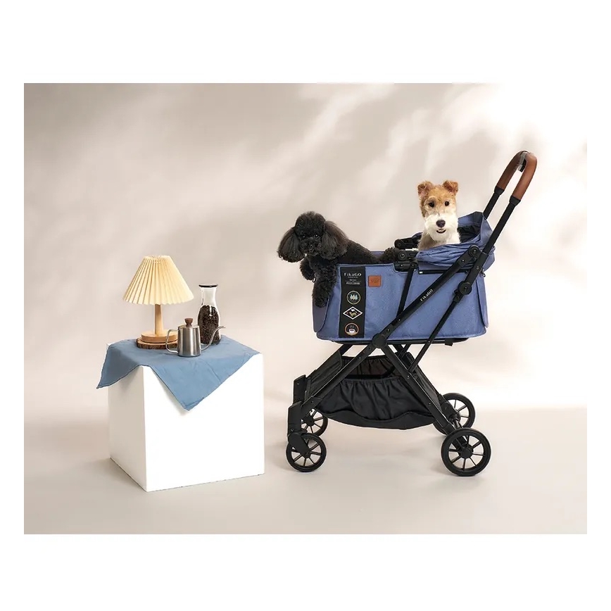 Fikago - Poussette pour chiens et chats FTG Blue Note