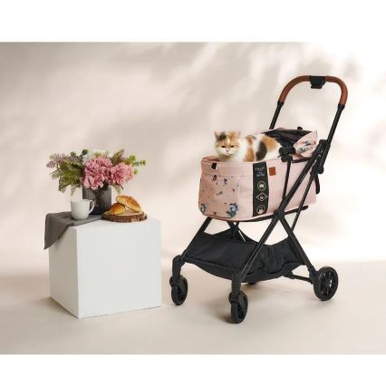 Fikago - Poussette pour chiens et chats FTG Fleur arctique