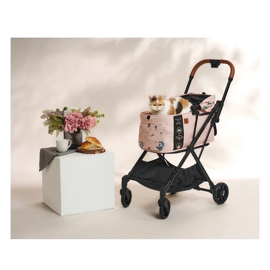Fikago - Poussette pour chiens et chats FTG Fleur arctique