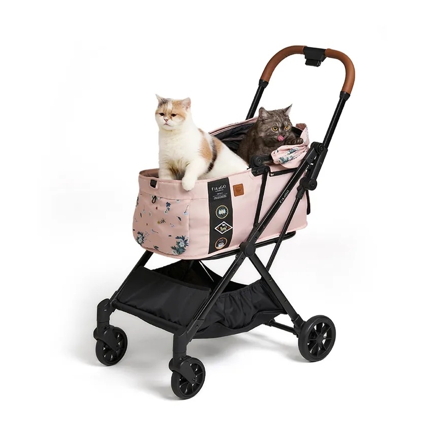 Fikago - Poussette pour chiens et chats FTG Fleur arctique