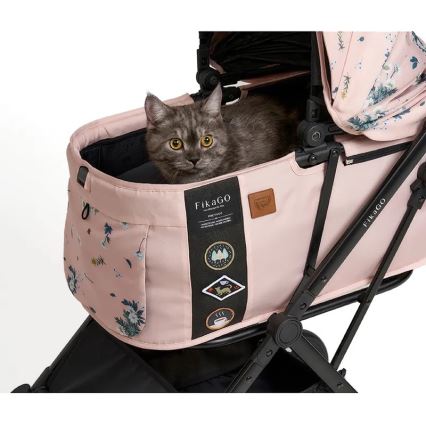 Fikago - Poussette pour chiens et chats FTG Fleur arctique