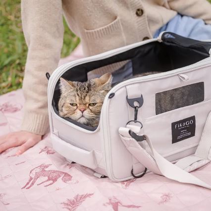 Fikago - Sac de transport pour chiens et chats TRUFFLE Fleur arctique